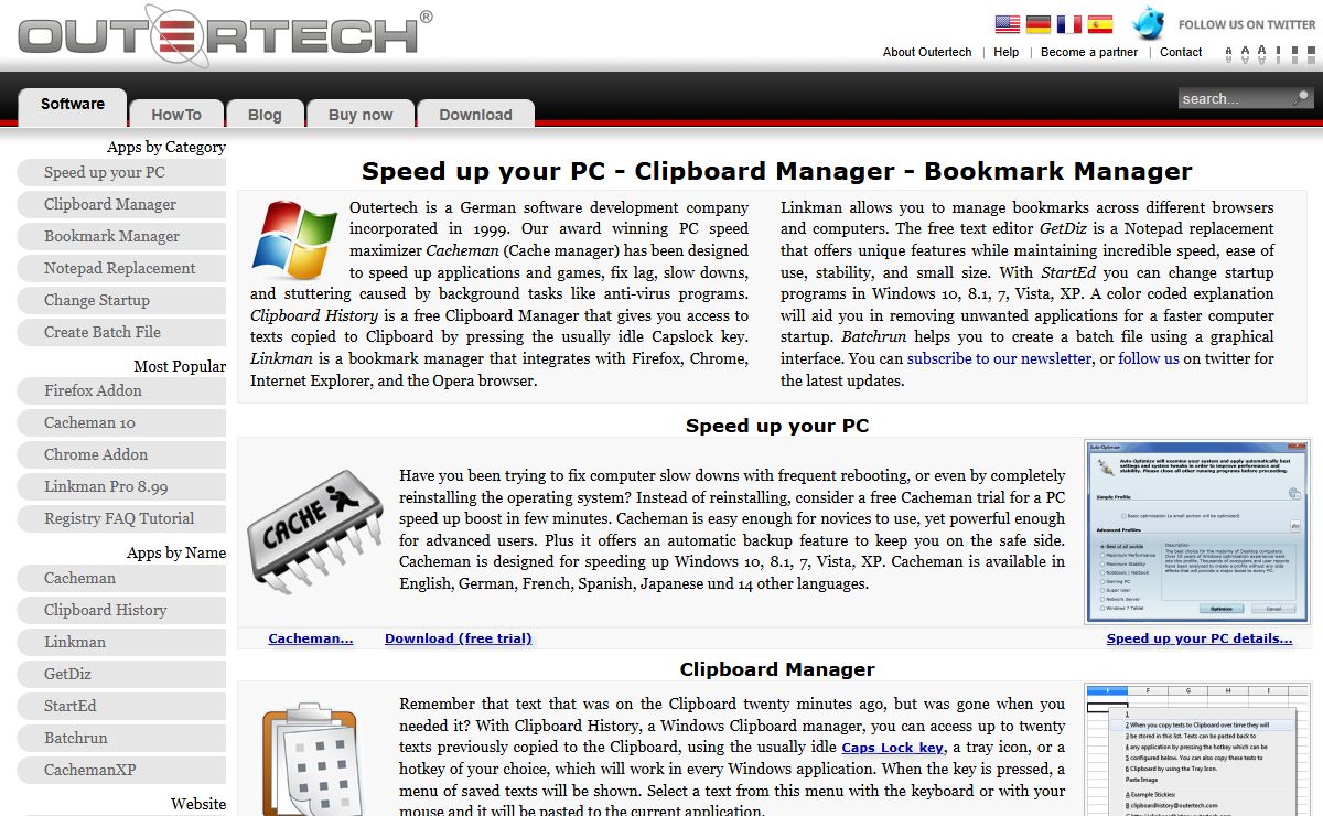 Speed up your PC - Clipboard Manager - Bookmark Manager