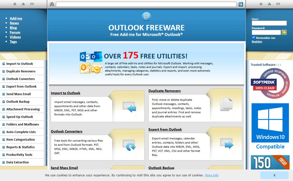 Over 175 Free Outlook Add-ins and Utilities | Outlook Freeware
