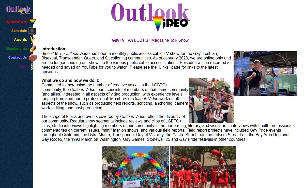 Outlook Video main page