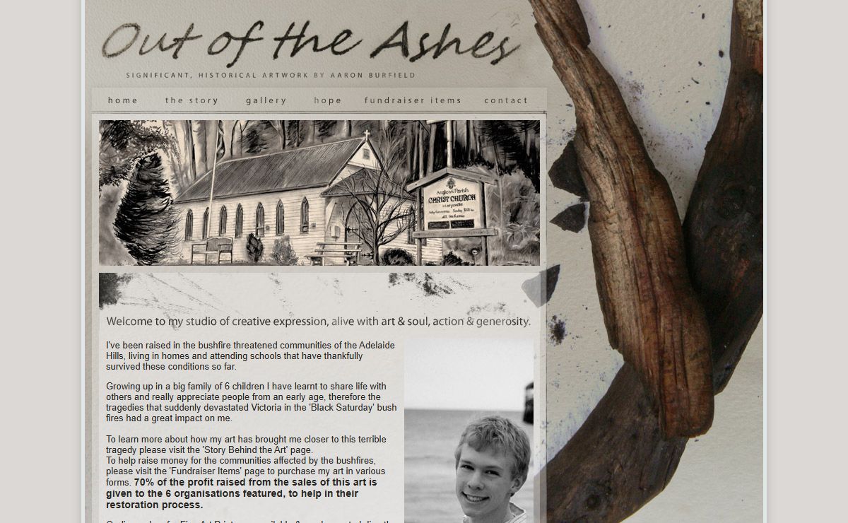 Out of the Ashes - Significant, historical artwork by Aaron Burfield