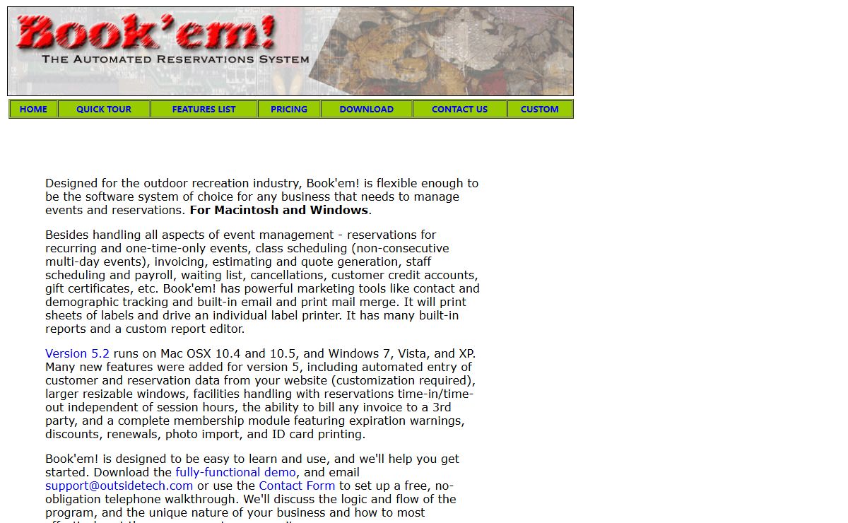 Book'em! Reservations Software