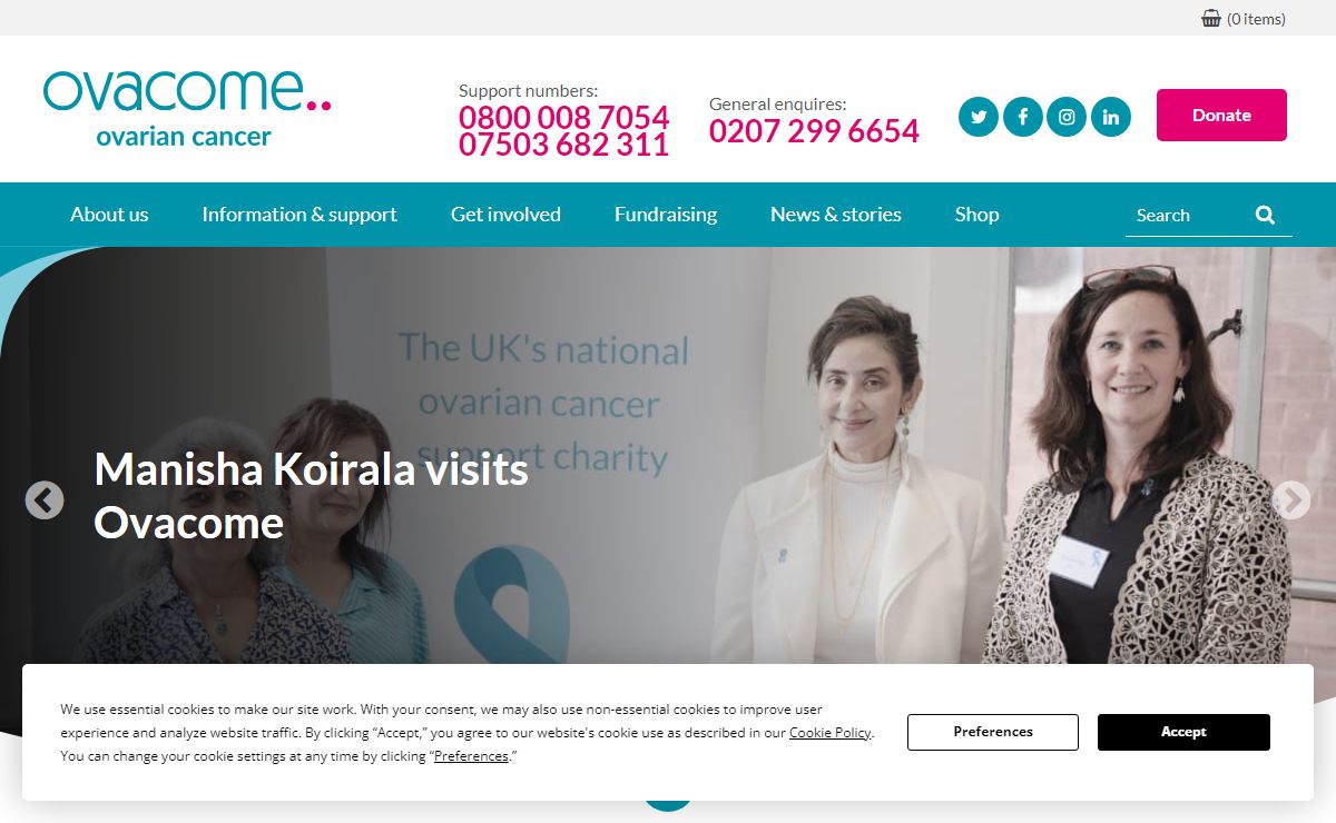 Ovarian Cancer Charity | UK’s Support Charity for Ovarian Cancer | Ovacome