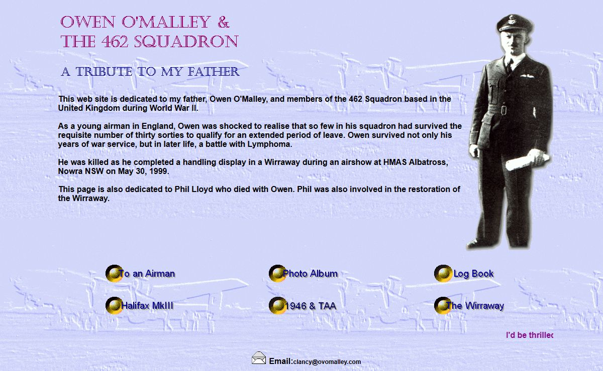 Owen O'Malley & the RAAF 462 Squadron