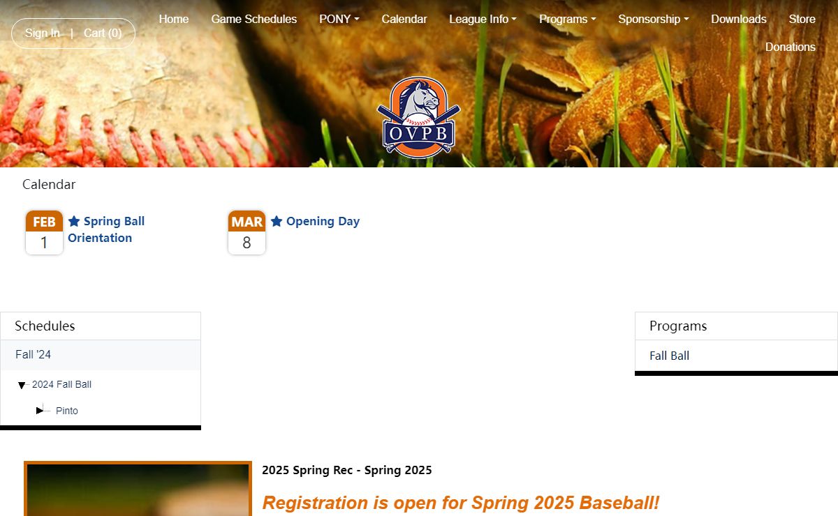 Orangevale Pony Baseball