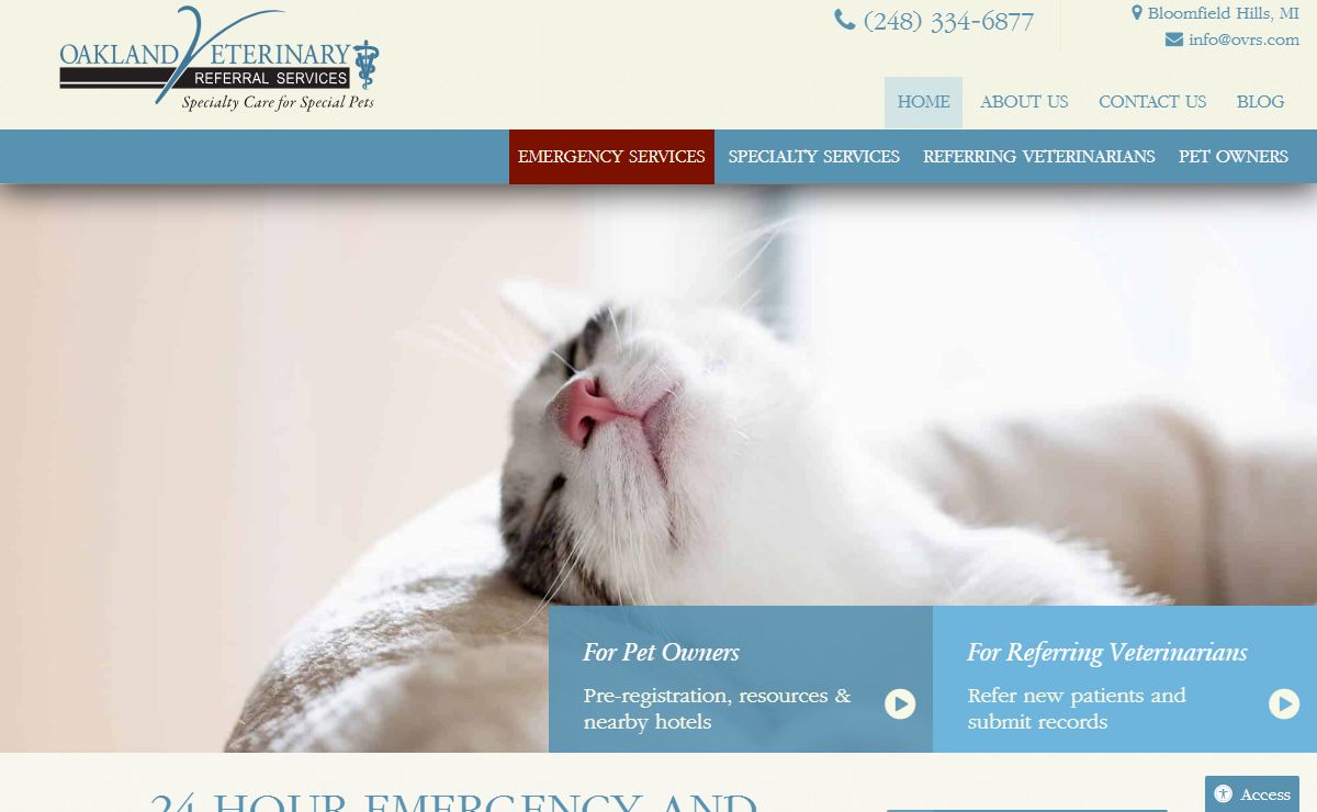 Bloomfield Hills Vets | Oakland Veterinary Referral Services (OVRS)