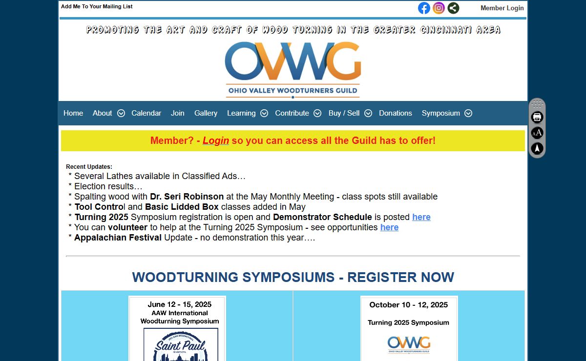 Home - Ohio Valley Woodturners Guild
