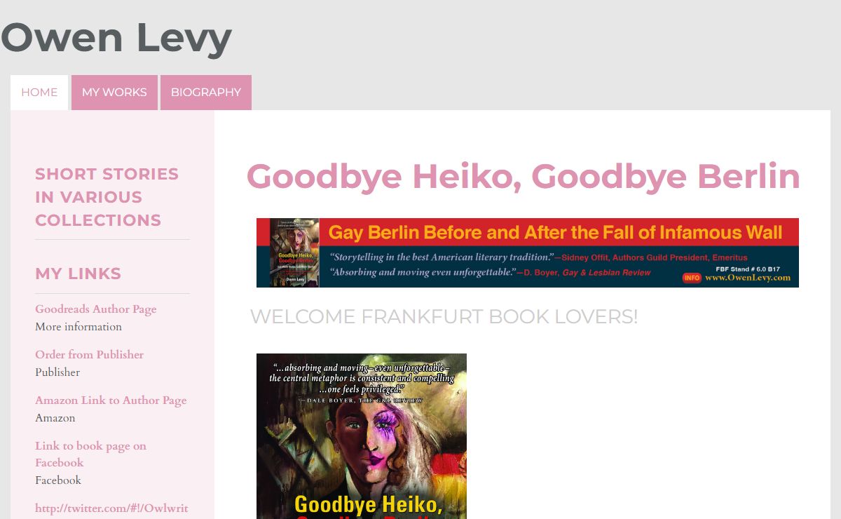 Owen Levy - Goodbye Heiko, Goodbye Berlin