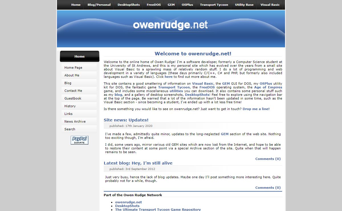 owenrudge.net - Welcome to owenrudge.net
