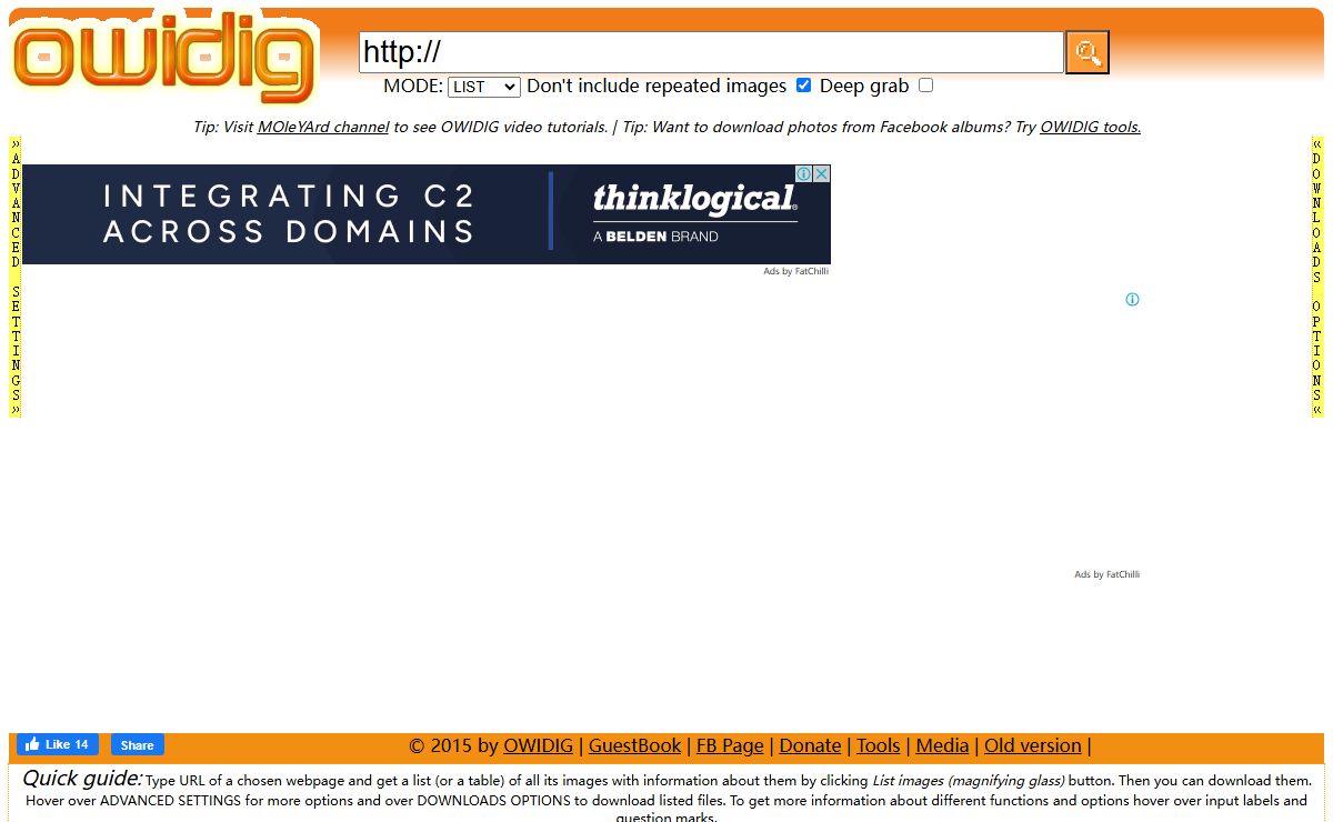 OWIDIG (Online Webpage Image Downloader and ImageInfo Grabber) Service