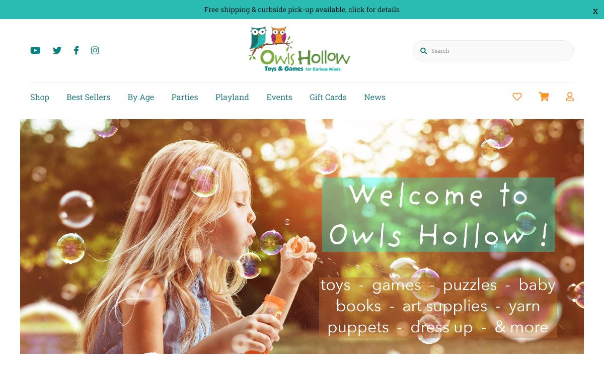 Owls Hollow Toys & Games Homepage | Owls Hollow Toys & Games