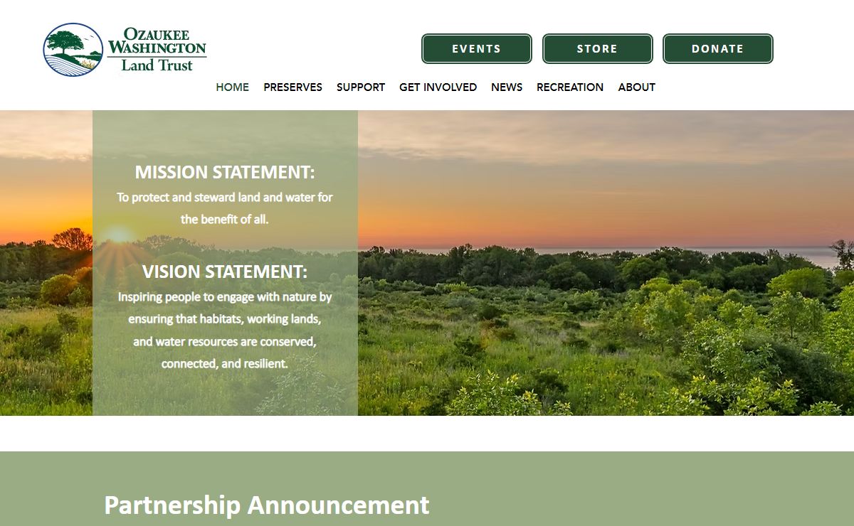 Home | Ozaukee Washington Land Trust