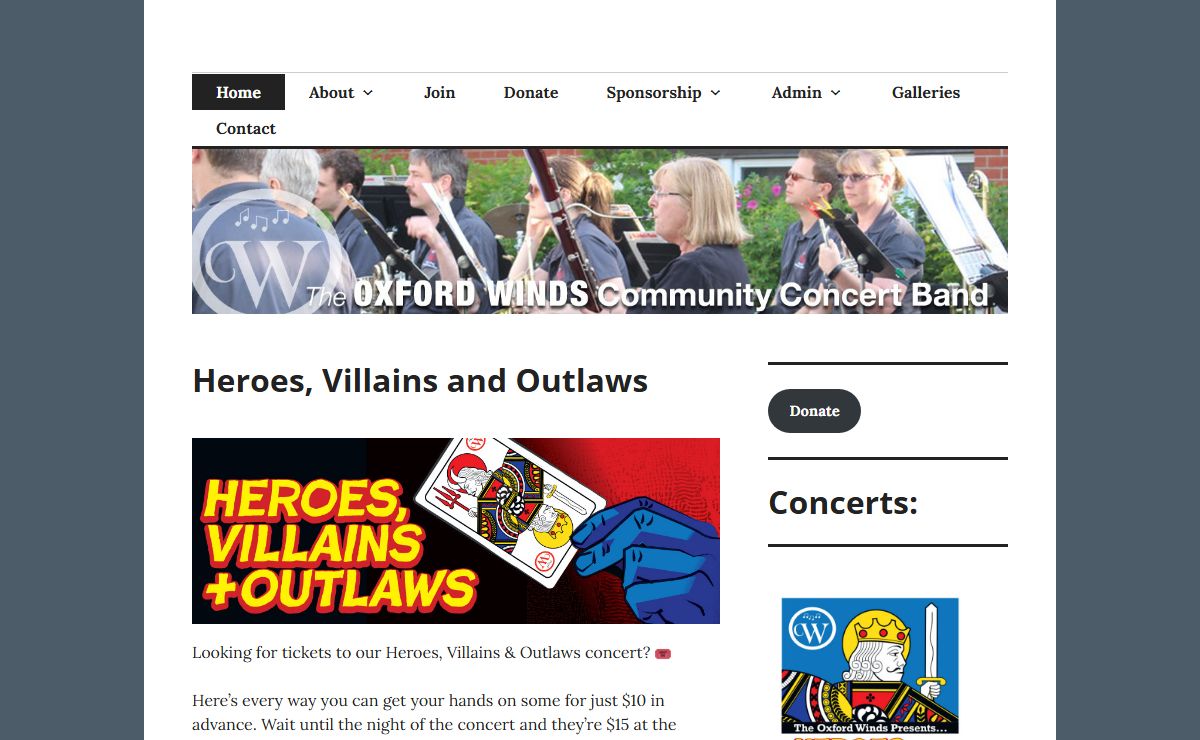 Oxford Winds – Woodstock, Ontario, Canada