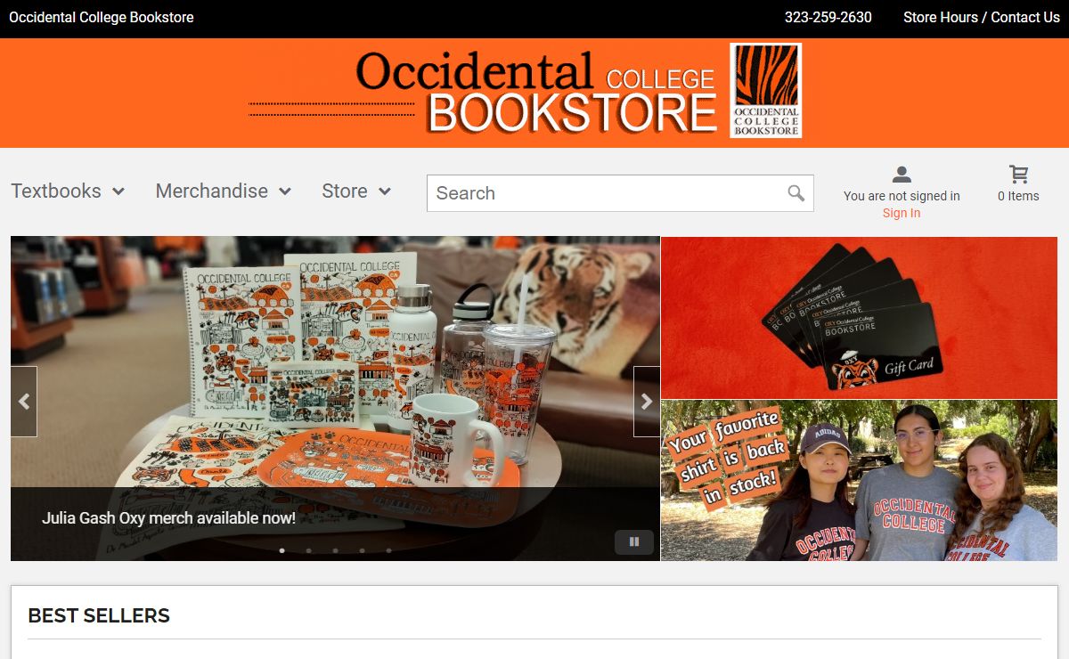 Welcome | Occidental College Bookstore