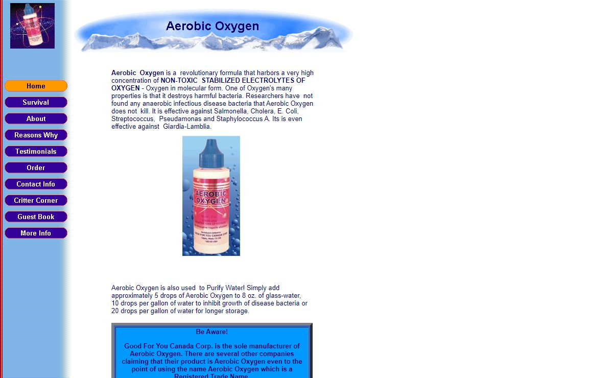 Aerobic Oxygen - Oxygen Therapy