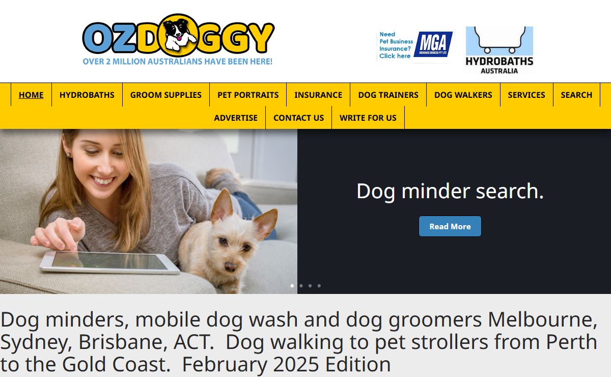 Dog Minders, Groomers, Dog Care Sydney, Melbourne and Brisbane