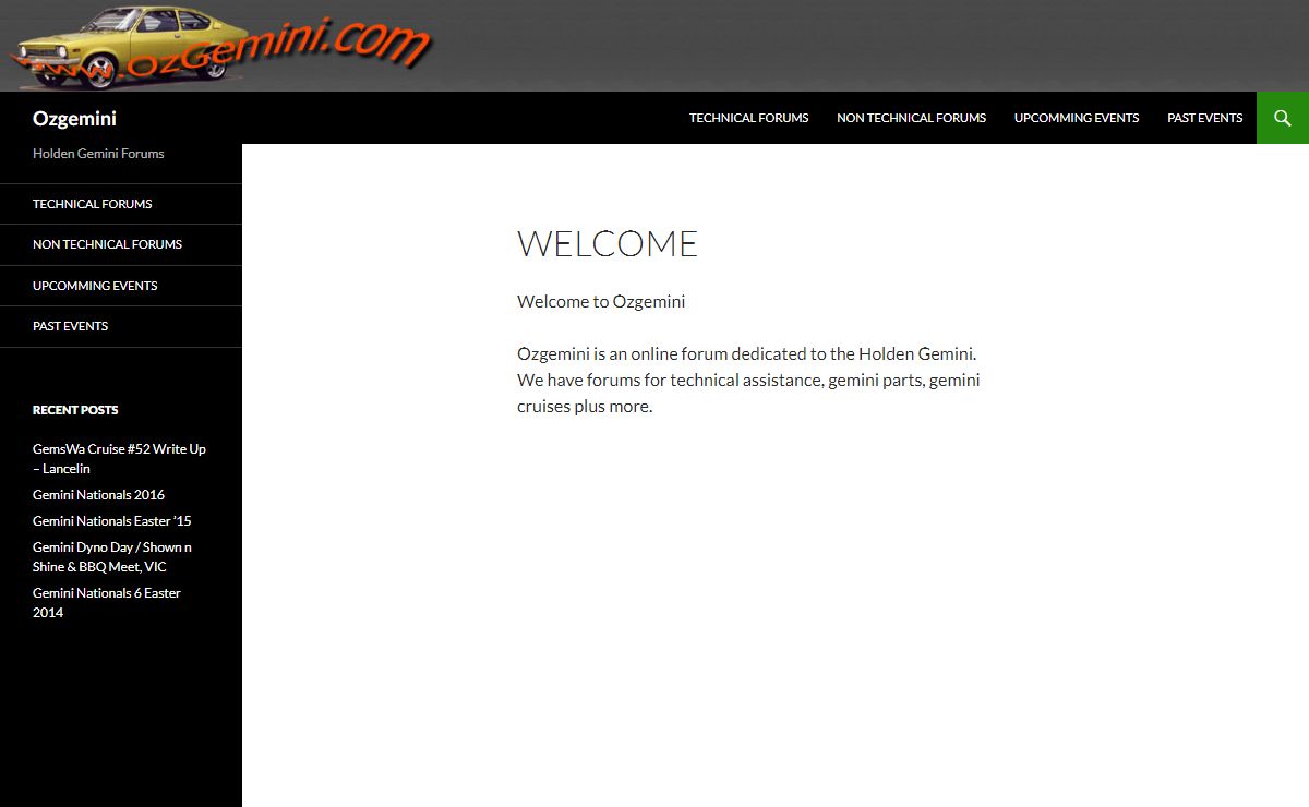 Ozgemini | Holden Gemini Forums