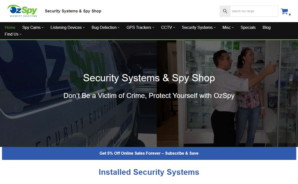 Security Systems & Spy Shop OzSpy
