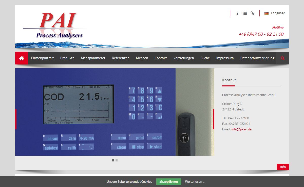 Start - P-A-I Process Analysers de