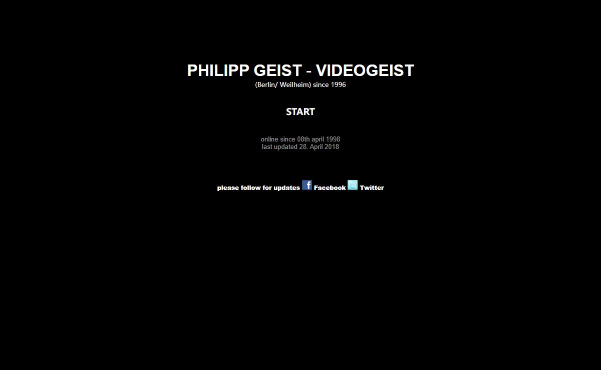 VIDEOGEIST | STUDIO PHILIPP GEIST