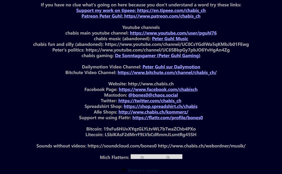 BLARF! - chabis, chabis und chabis auf www.chabis.ch