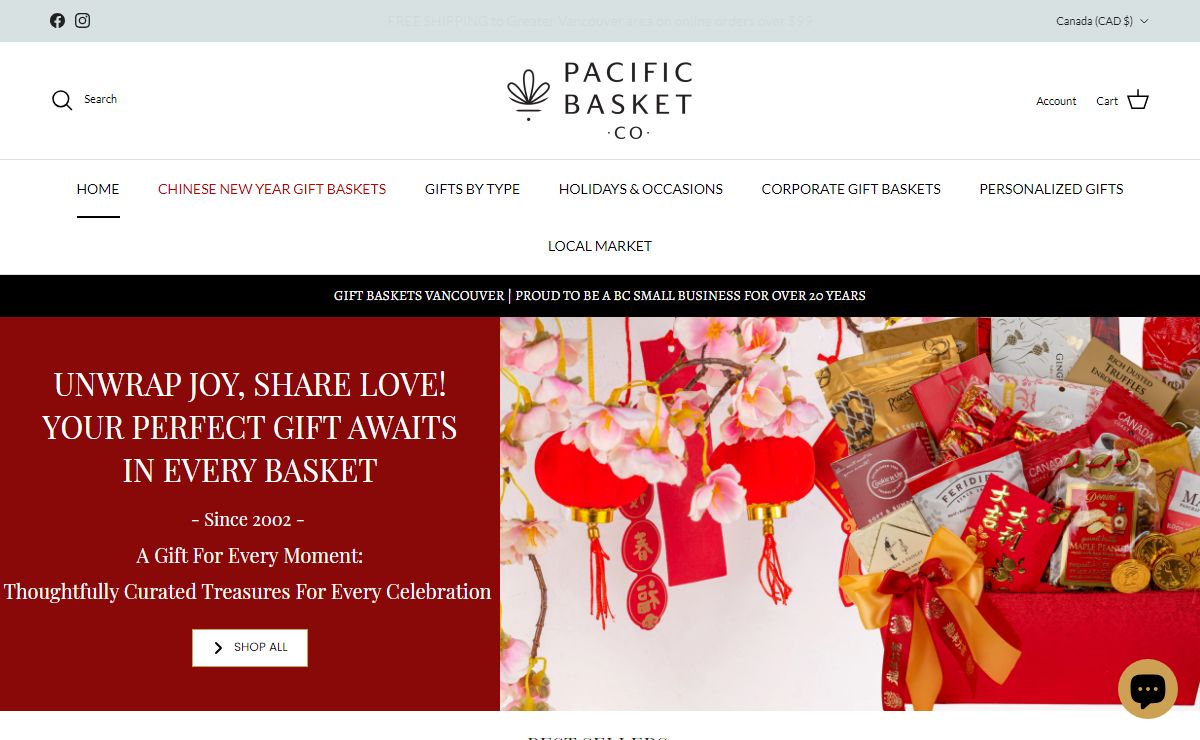 Vancouver's #1 gift baskets for over 20 years – Pacific Basket Co.