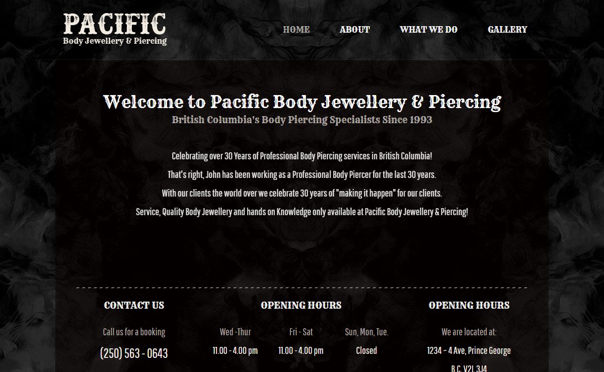 Pacific Body Jewellery & Piercing – British Columbia's Body Piercing Specialists Since 1993