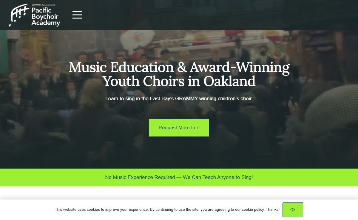 Pacific Boychoir Academy | Choir & Music Education in Oakland