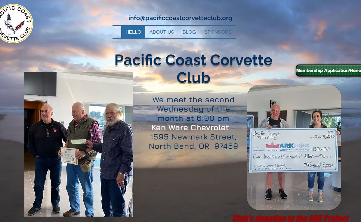 Corvette Club | Pacific Coast Corvette Club | Coos Bay
