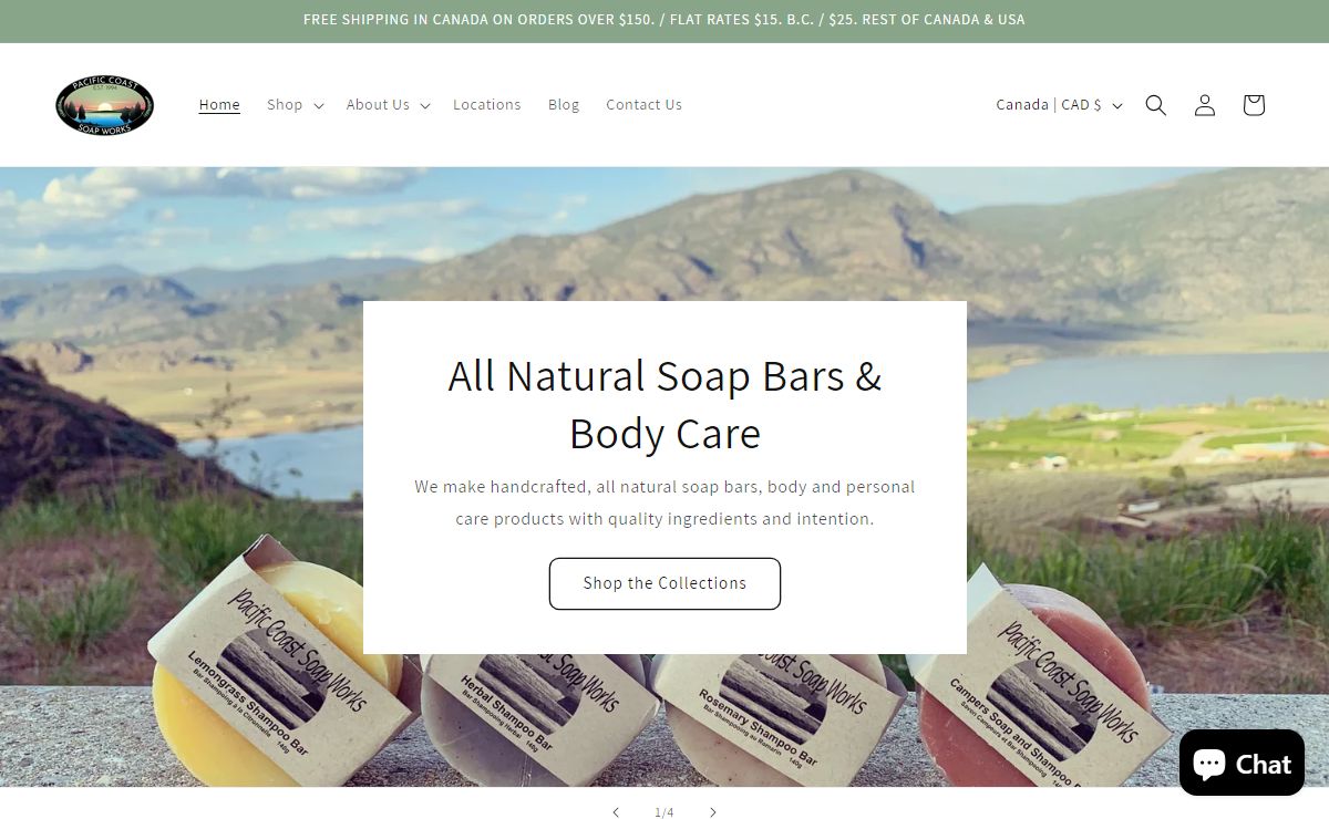 Handmade All Natural Soaps & Body Care | Pacific Coast Soap Works