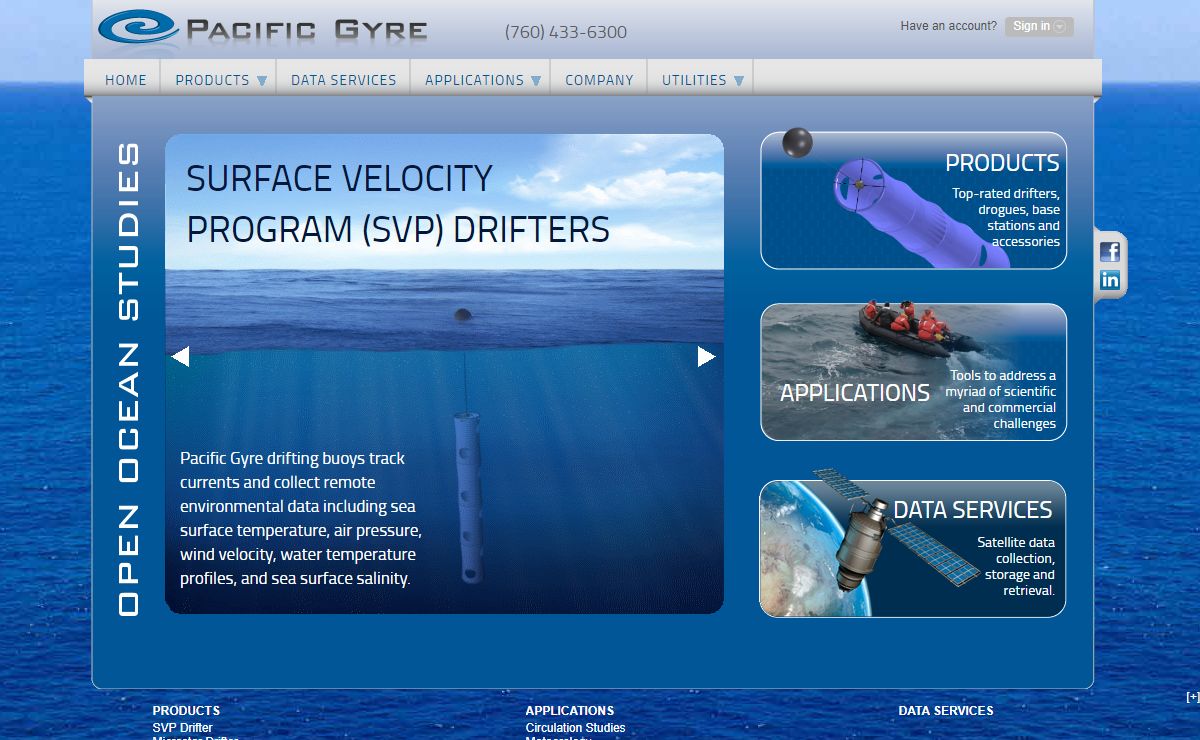 Pacific Gyre - GPS Drifting Buoys