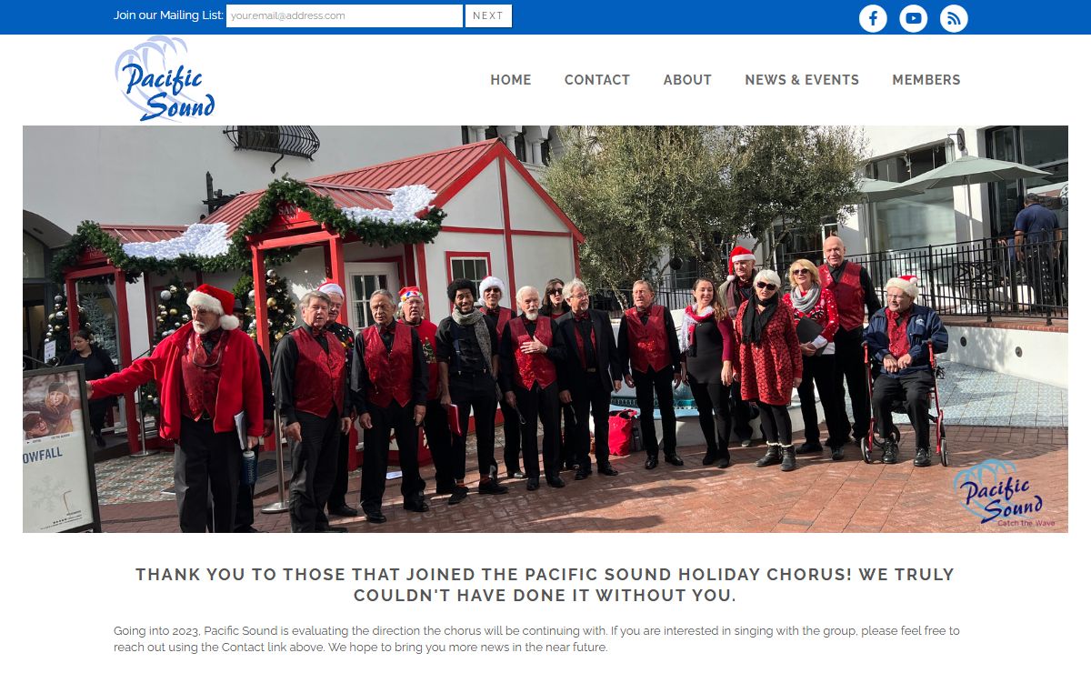 Pacific Sound - Premiere Men’s A Cappella Chorus
