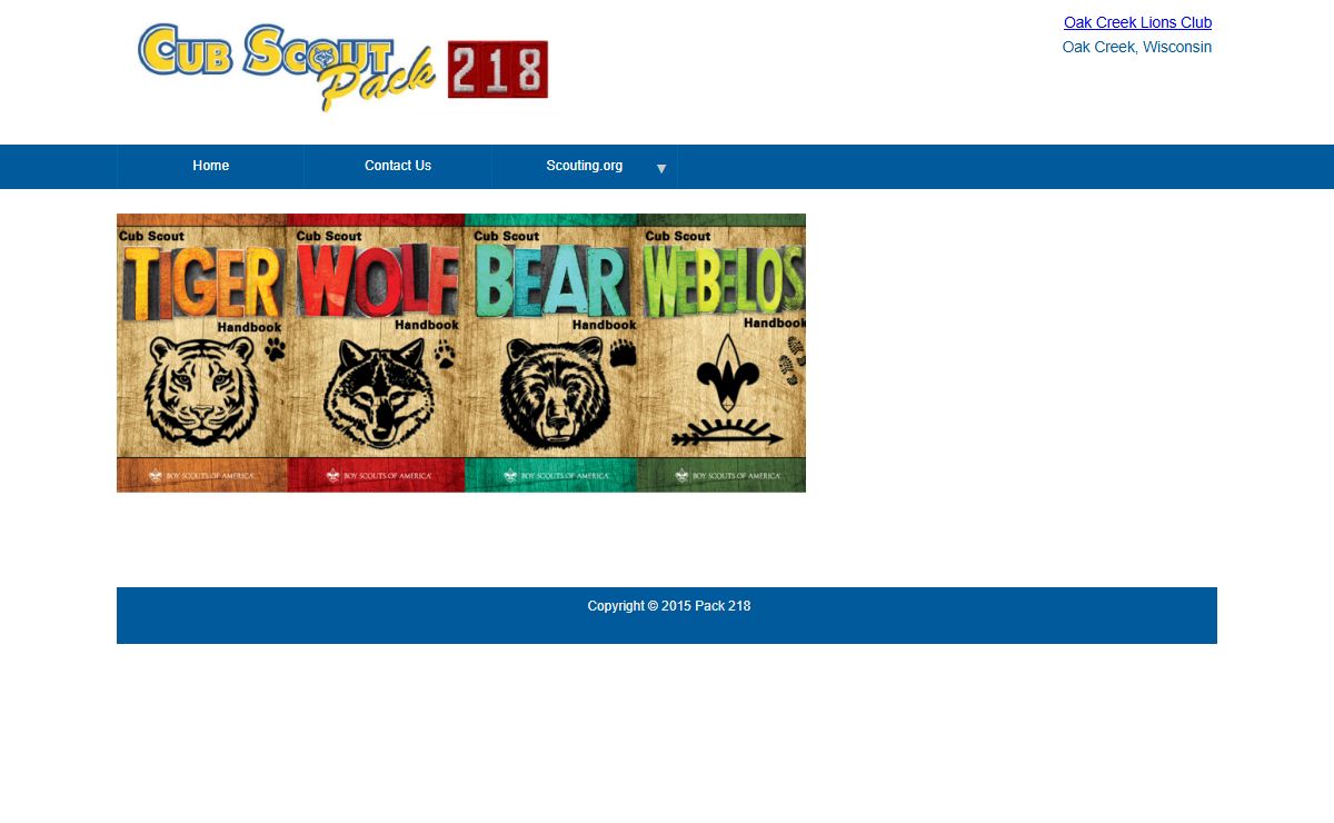 Oak Creek Cub Scout Pack 218