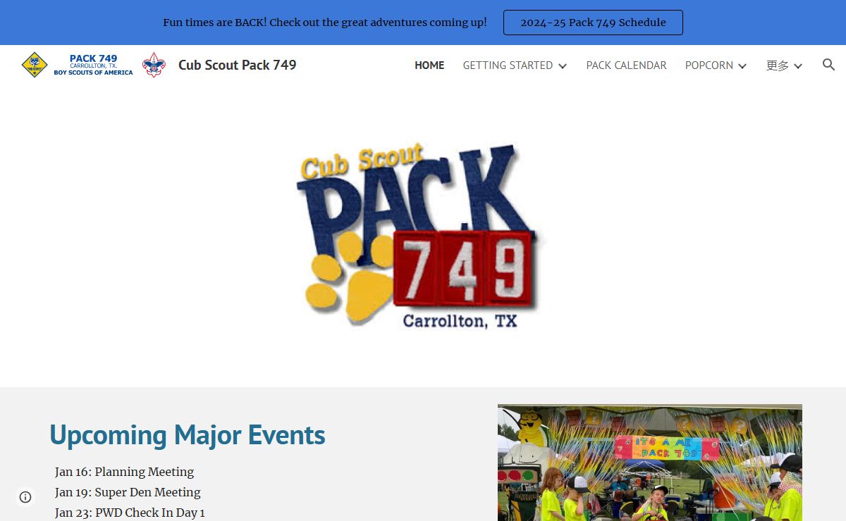 Cub Scout Pack 749