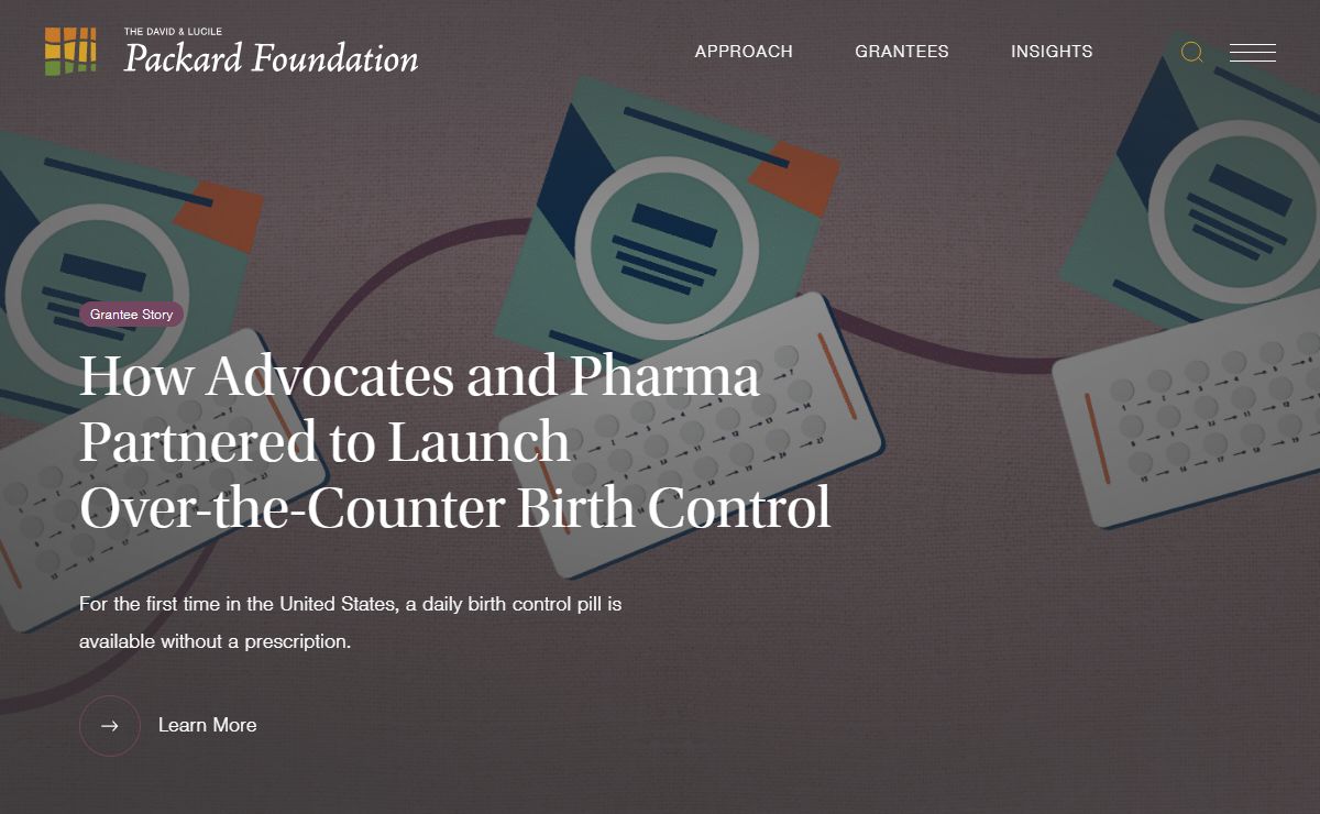 Homepage • The David and Lucile Packard Foundation