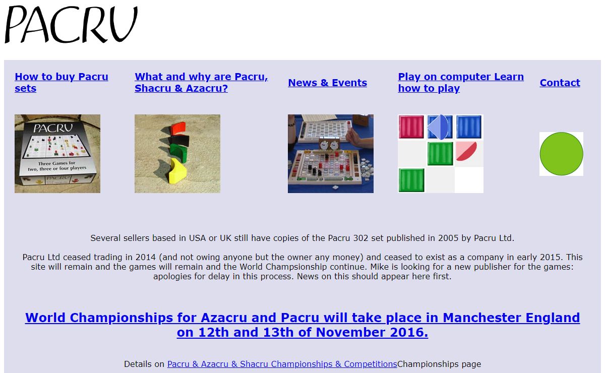 Pacru The Beautiful Game of Changes