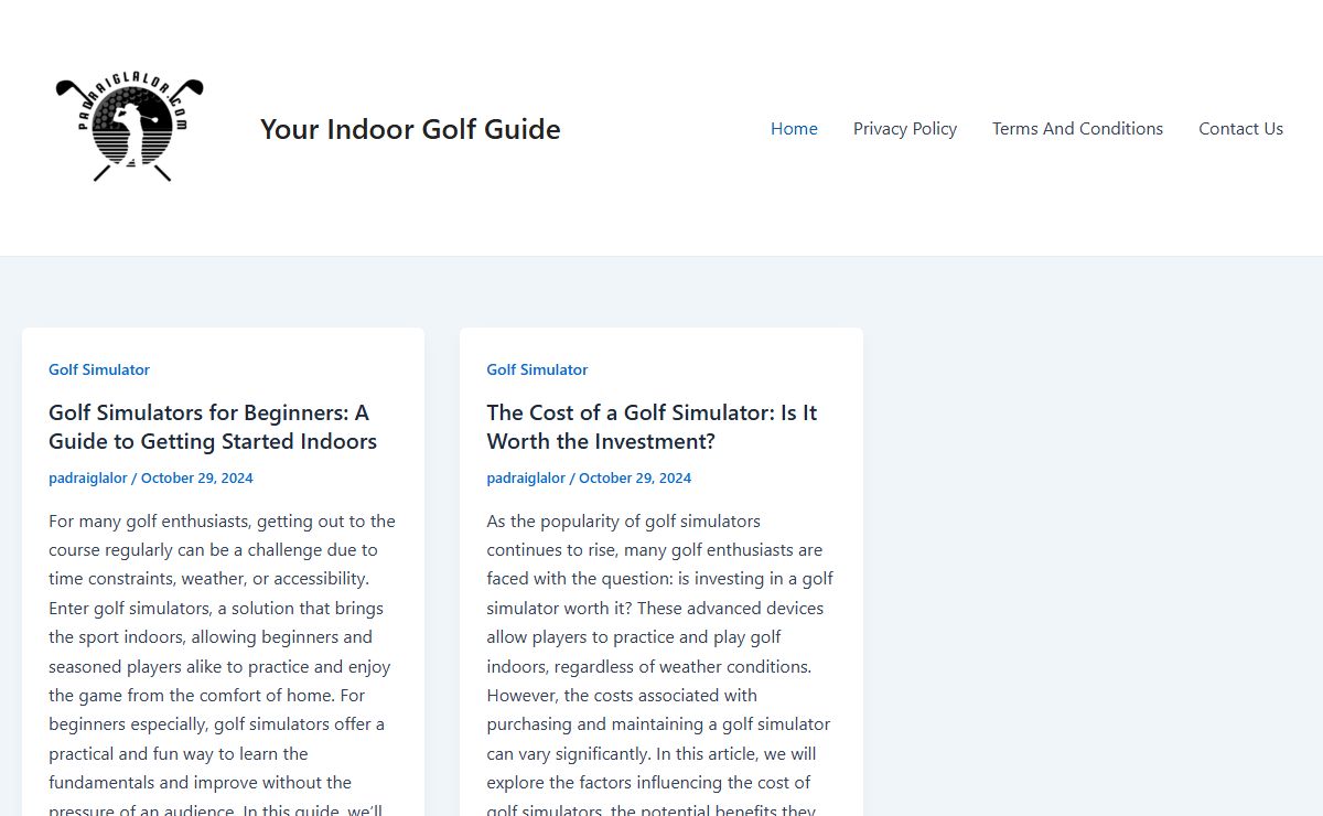 Your Indoor Golf Guide