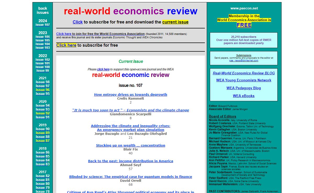 Real-World Economics Review