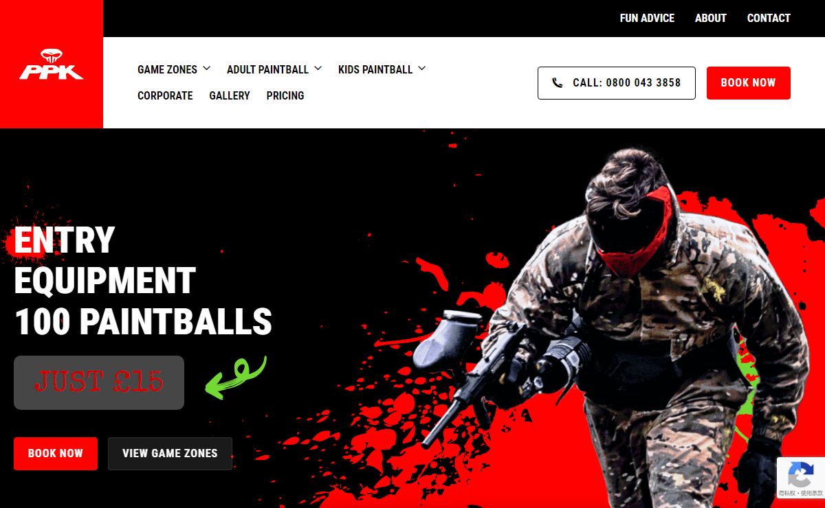 The Paintball Park : Best Paintballing Venue In The UK | PPK