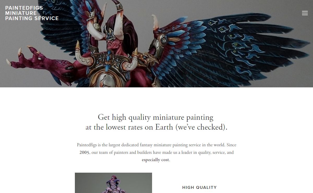 Paintedfigs - High Quality Miniature Painting at the Lowest Rates on Earth