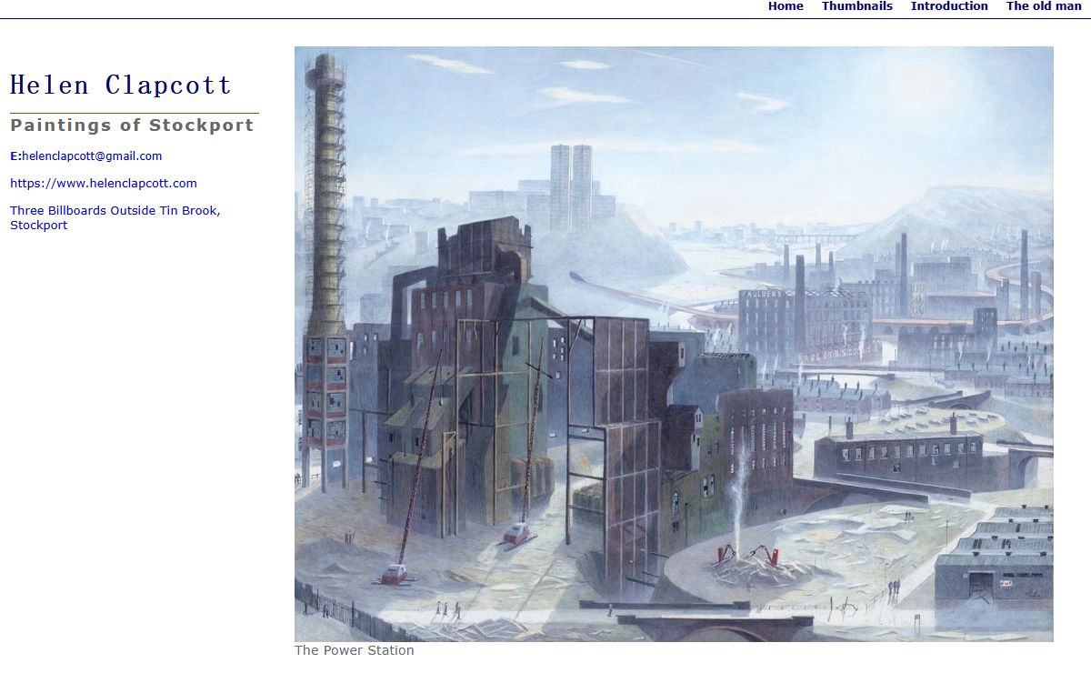 Helen Clapcott - paintings of Stockport