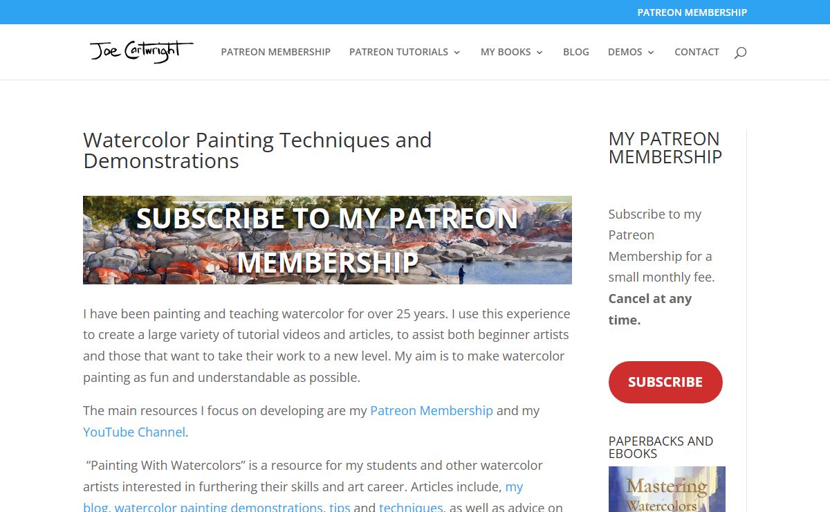 Watercolor painting techniques and demonstrations