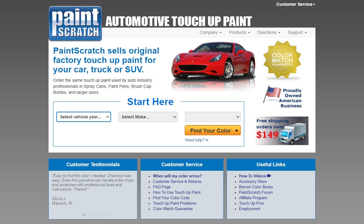 Automotive Touch Up Paint from PaintScratch - Order Pro Grade Paint - PaintScratch.com