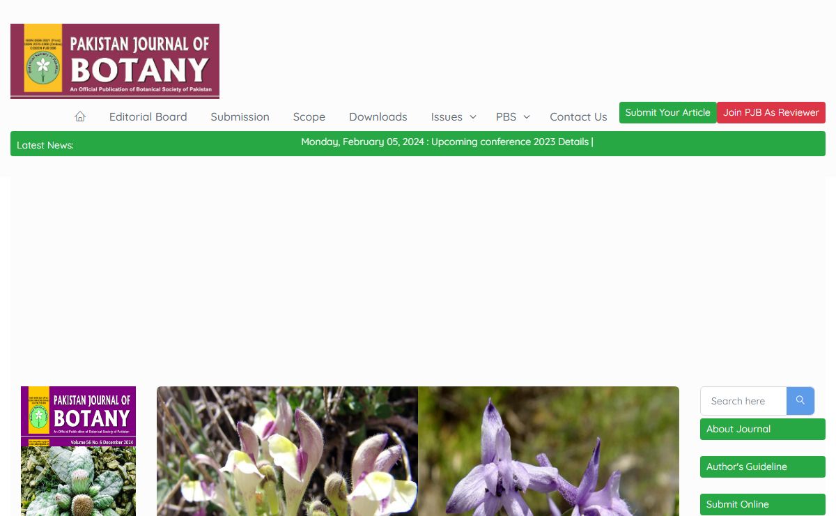 Pakistan Journal of Botany