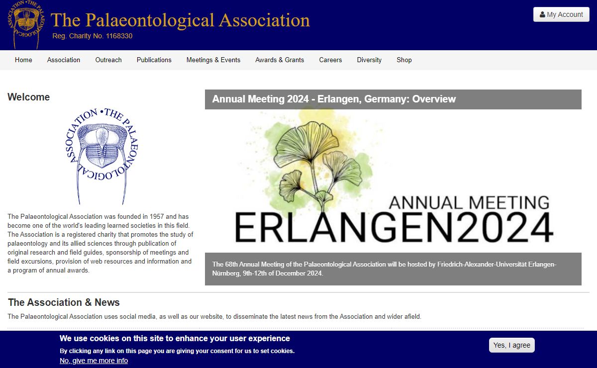 The Palaeontological Association | Reg. Charity No. 1168330