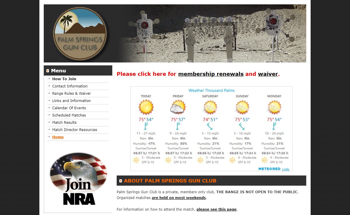 . . : : Palm Springs Gun Club : : . .