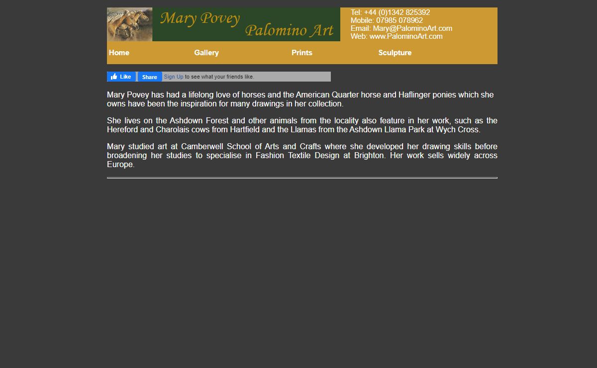 Mary Povey - Animal Art Home Page