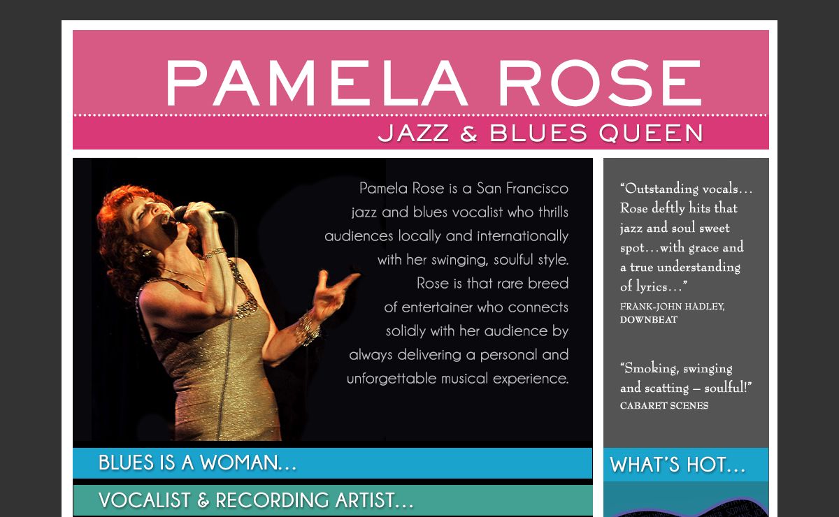 Pamela Rose : Jazz and Blues Queen