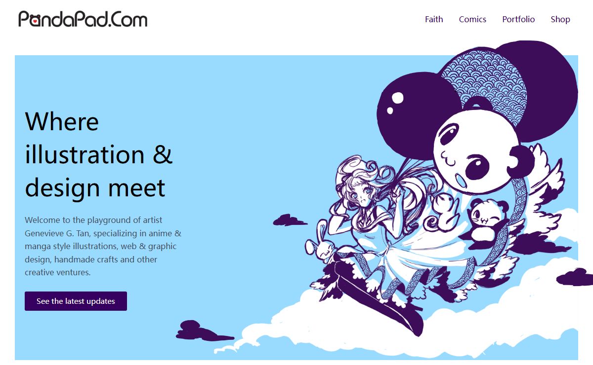 PandaPad.Com – Creative work by Genevieve G. Tan