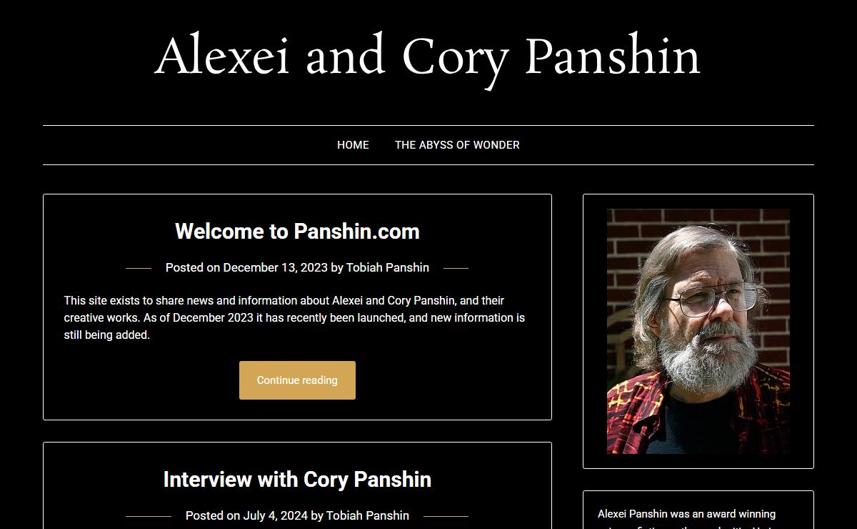 Panshin.com | Alexei and Cory Panshin