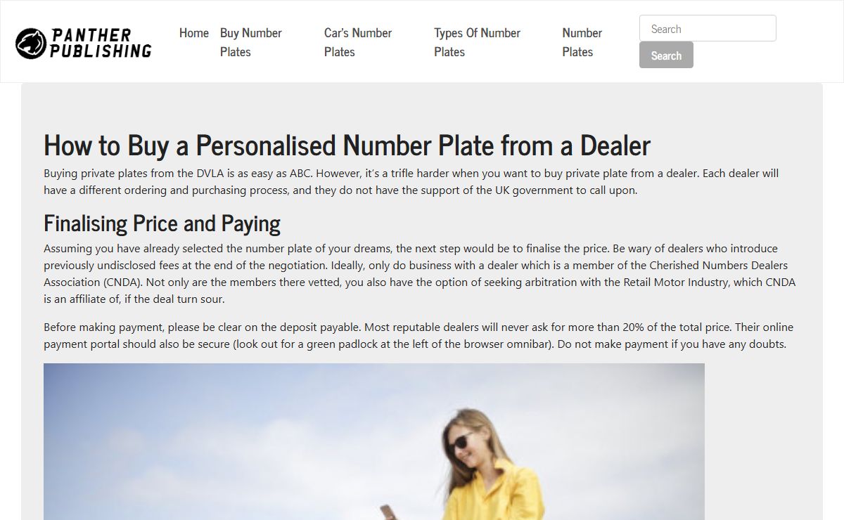 Want To Get Personal Number Plates